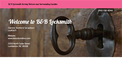 Desktop Screenshot of bblocksmithnc.com